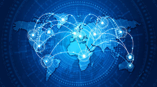 istock Global business networking. Abstract business background 2224051818