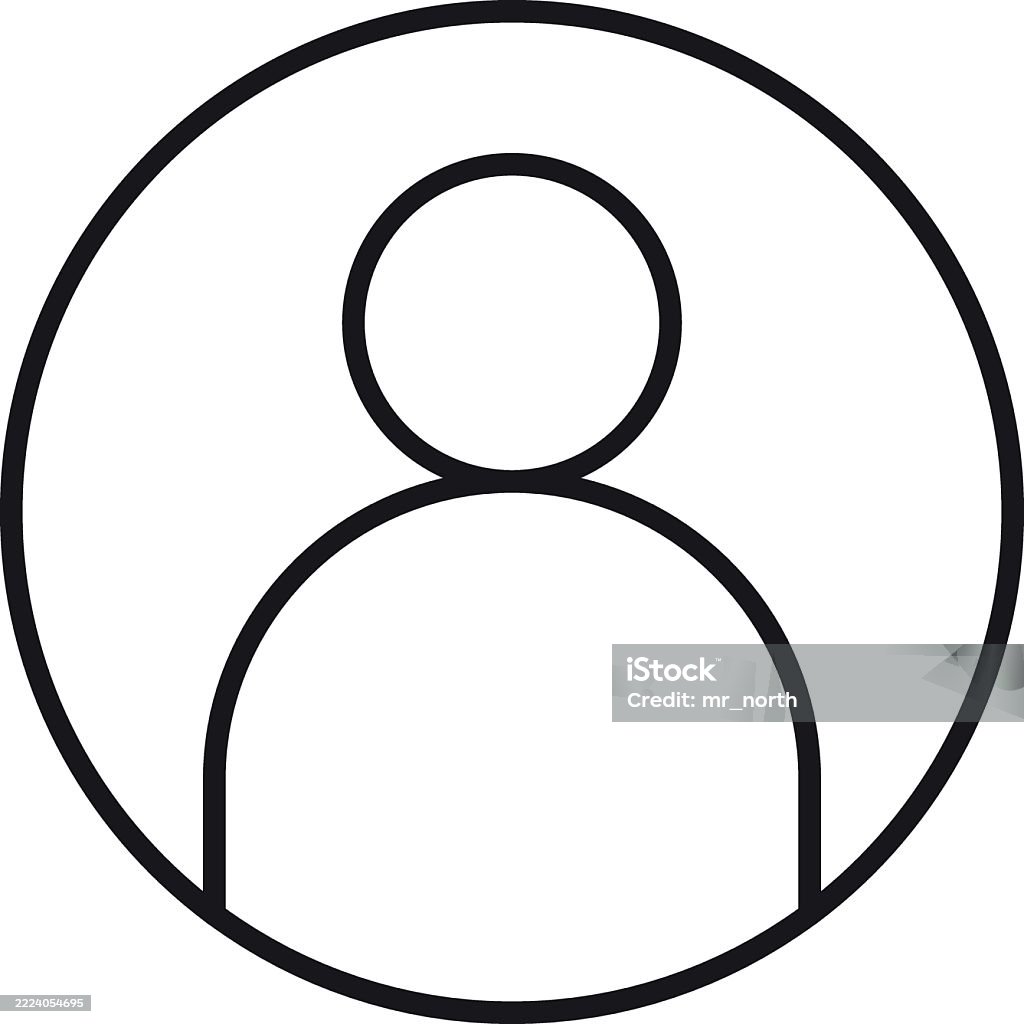 ikon Minimalista felhasználói ikon kör alakú kivitelben. vékony vonal stílusban - Jogdíjmentes Absztrakt témájú vektoros stock alkotások ikon Minimalista felhasználói ikon kör alakú kivitelben. vékony vonal stílusban - Jogdíjmentes Absztrakt témájú vektoros stock alkotások
