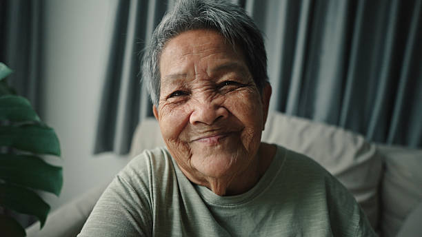 istock POV from a smartphone used by elderly woman. 2224061653