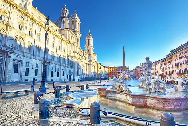 Piazza Navona at sunrise, Rome