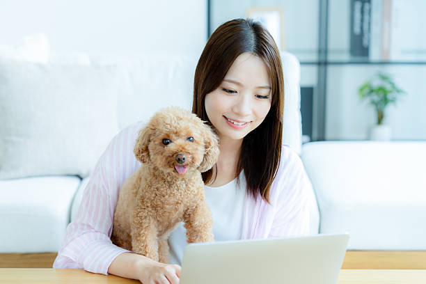 istock Young woman relaxing with her pet 2224062965