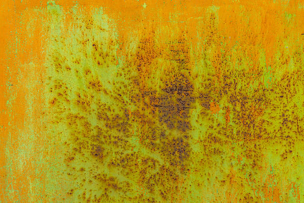 istock Weathered metal surface with rust and corrosion outdoors 2224063941