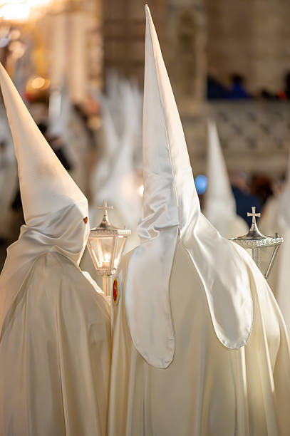 istock Unrecognizable Nazarenes during Spanish holly week celebration 2224068119
