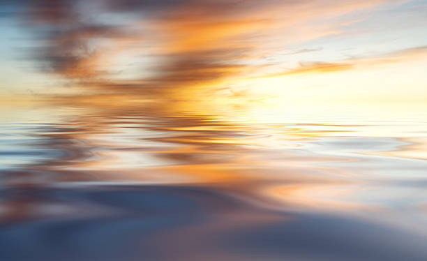 istock Sunset sky reflected in the water 2224070288