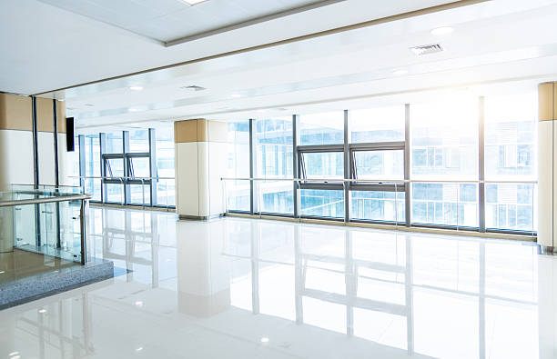 istock Empty corridor in modern hospital building 2224070505