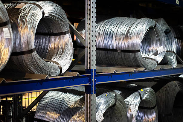 istock Metal Coils on Rack 2224070747