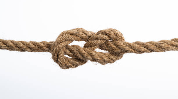 istock Figure 8 knot on the brown hemp rope 2224070795