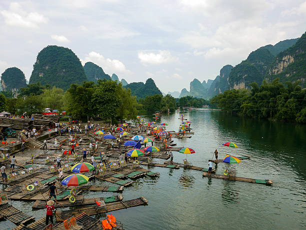 Bamboo Rafting on Yulong River, Yangshuo