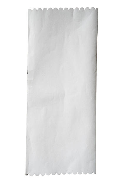 istock Receipt paper template on white background with clipping path 2224087817