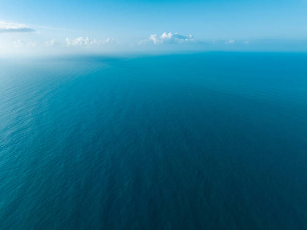 istock Aerial view of blue sky and sea surface 2224089948
