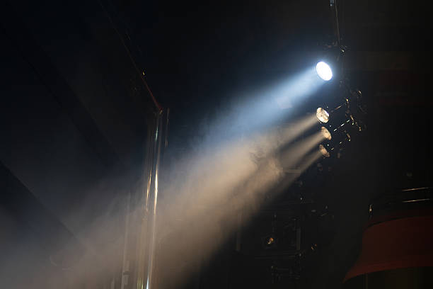 Lighting equipment above theater stage