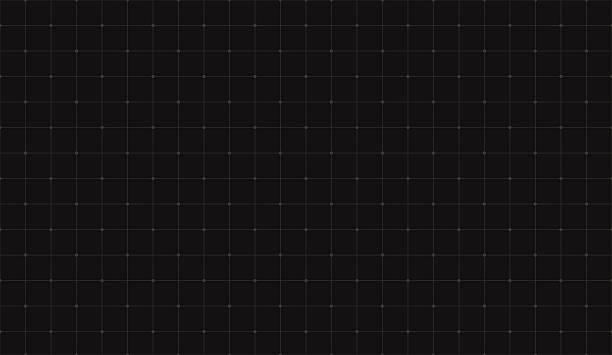 stockillustraties, clipart, cartoons en iconen met black squared grid texture, graph paper, technical paper. - rooster gefabriceerd object