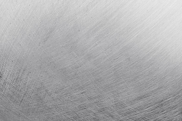 istock texture of old aluminum metal with scratch for background. 2224105088