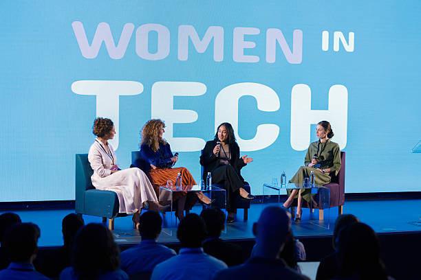 istock Women in Technology Panel Discussion at Corporate Conference 2224113953