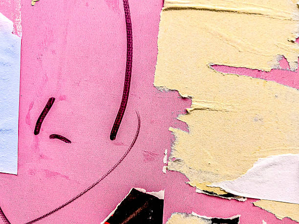 Street art on walls of city building - now gone.