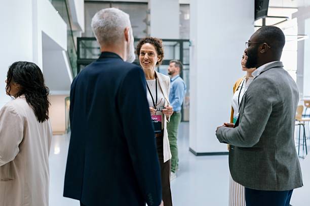 istock Diverse Tech Leaders Meeting and Connecting at Event 2224118723