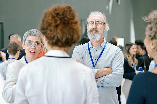 istock Group of Diverse Professionals Networking During a Business Event 2224118855