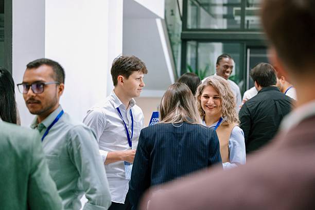 istock Group of Diverse Professionals Networking During a Business Event 2224118857