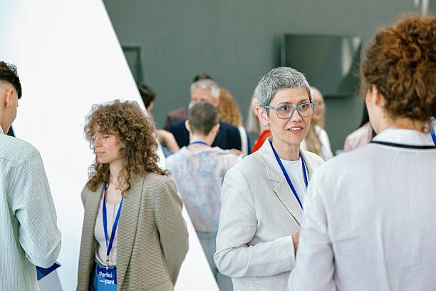 istock Group of Diverse Professionals Networking During a Business Event 2224118858