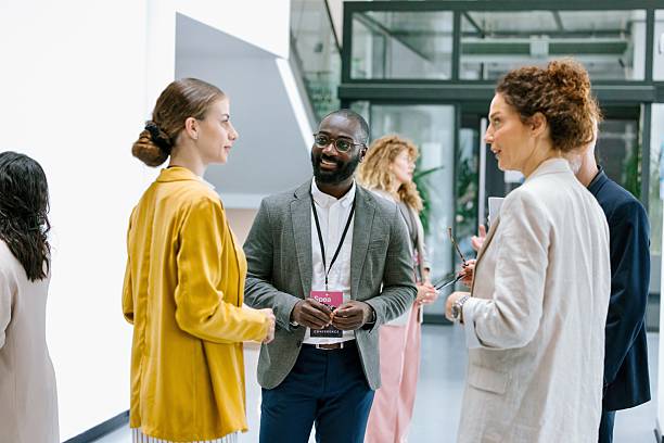 istock Diverse business people talking at the seminar 2224118899
