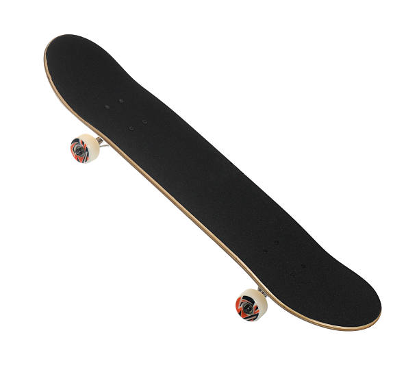 istock One skateboard isolated on white. Sports equipment 2224121007
