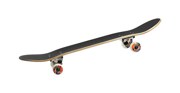 istock One skateboard isolated on white. Sports equipment 2224121020