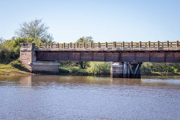 Bridge over the Santafesino River with native forest.