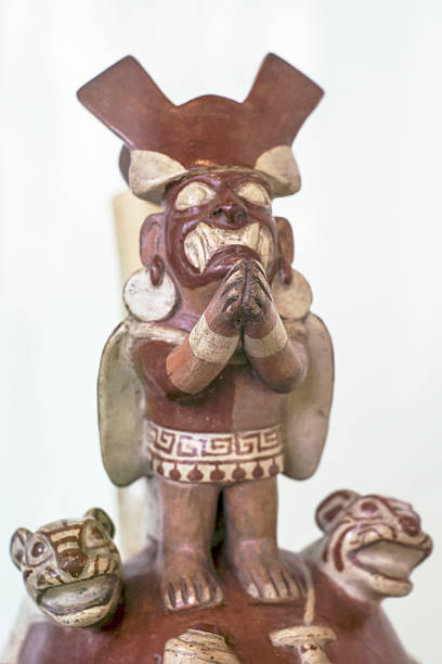 istock Ancient ceramic figurine with intricate details 2224132266