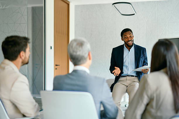 istock Business Professional Leading Team Meeting Discussion 2224132548