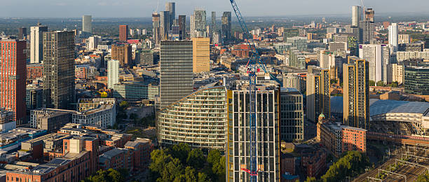 istock Manchester City skyline in the morning 2224132989