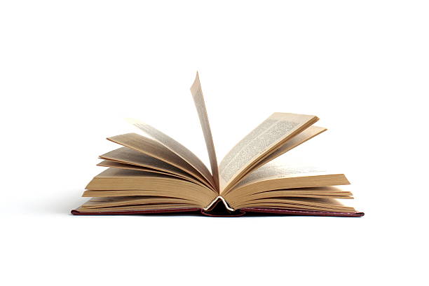 istock An open book lies on a white background. 2224139396