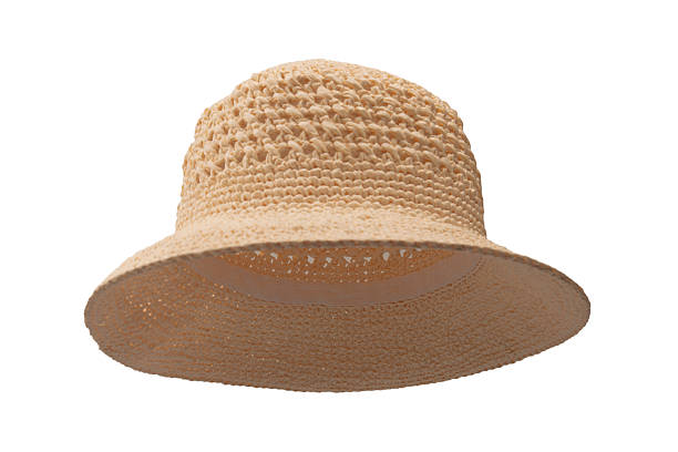 istock Straw summer hat with isolated on white background. 2224146965