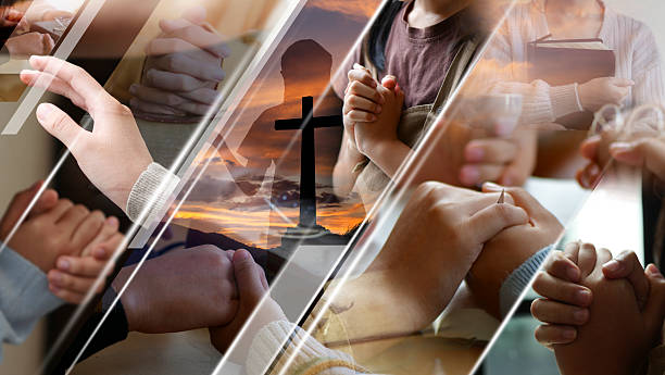 istock Christian Religion concept background. card design template. 2224149023
