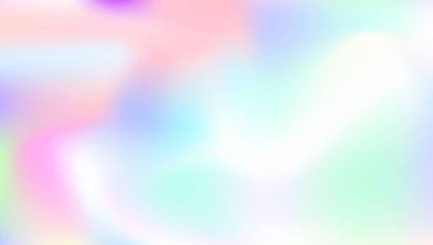 istock Abstract Gradient. Chrome Card. Shiny Banner. Cosmos Foil. Pearlescent Texture. Hologram Texture. Pink Blur Background. Neon Holography Backdrop. Violet Abstract Gradient 2224177177