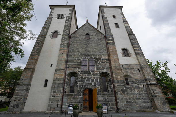 Saint Mary's Church in Bergen, Norway. St Mary`s church is the oldest existing building in Bergen.