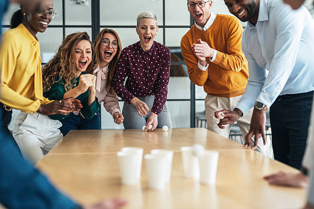 istock Business team Taking a Break with games 2224182610
