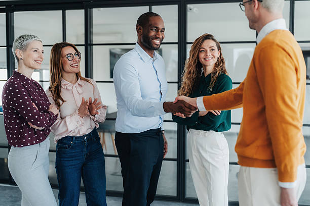 istock Meeting the new business partner 2224182612