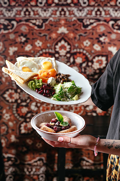 istock breakfasts in cafes. syrniki and english breakfast 2224186287