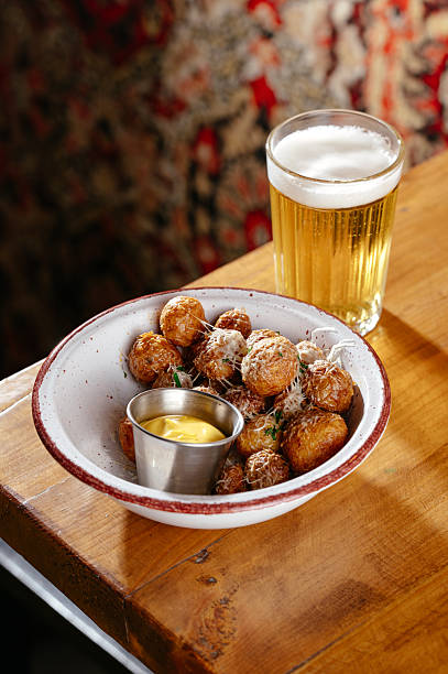 baked potatoes with cheese and beer in Berlin, Berlin, Germany