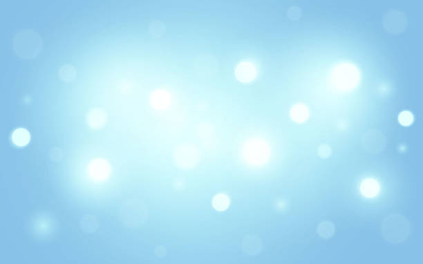 istock Pale soft blue colored shining starry square blur and bokeh effect backgrounds. stock illustration 2224192248