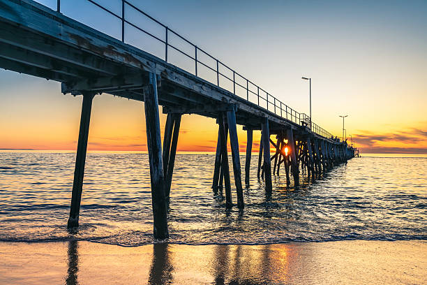istock Port Noarlunga jetty at sunset, South Australia 2224201670