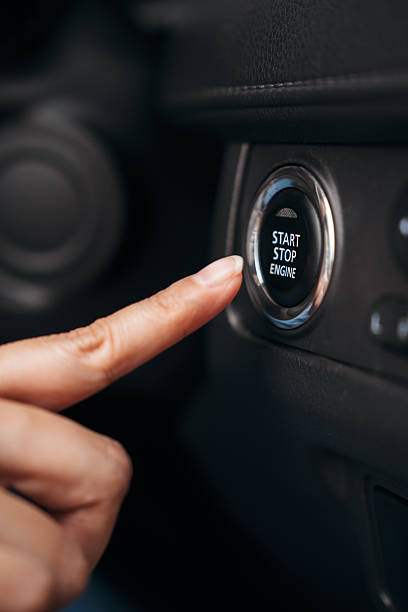istock A close up view of automotive start stop technology inside a smart vehicle dashboard. 2224206330
