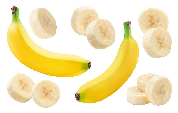 istock Ripe banana fruit slice isolated 2224210095