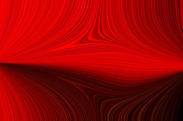Abstract 3D wave shape red and black lines background. Product wallpaper backdrop design elements. Cover header design illustration.