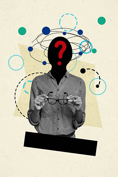 istock Vertical composite collage image picture of black white effect girl question mark head hold glasses isolated on creative background 2224217704