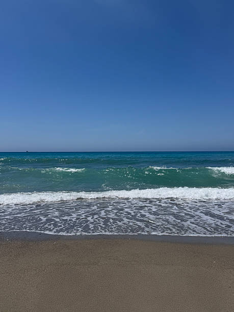 istock Minimalist ocean scene capturing calm water and subtle light, ideal as versatile background for design projects 2224219087