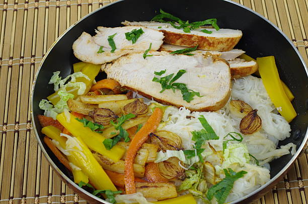istock appetizing food with vegetables and rice noodles 2224220164