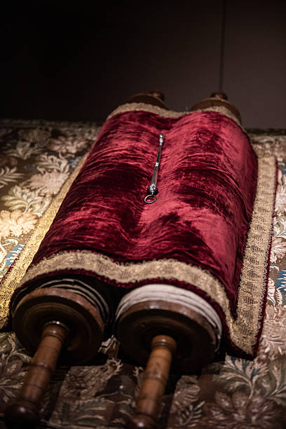 istock Preserved Torah scroll inside the Portuguese Synagogue Jewish congregation in Amsterdam, Holland, The Netherlands. 2224223153