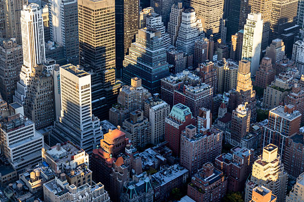 istock Aerial view of Manhattan with dense skyscrapers 2224226845