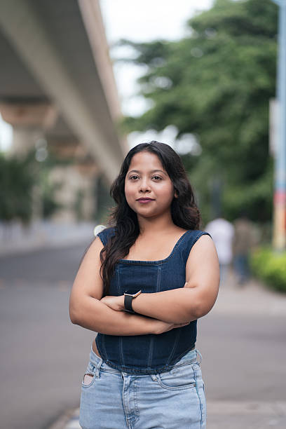 istock Urban Confidence: Young Woman Posing with Determination 2224231588
